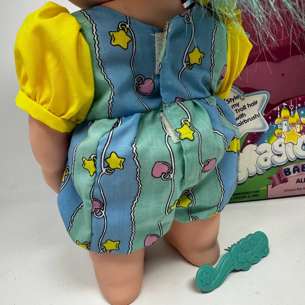 Vtg 1991 Magic Trolls Babies Alissa Troll Doll 12